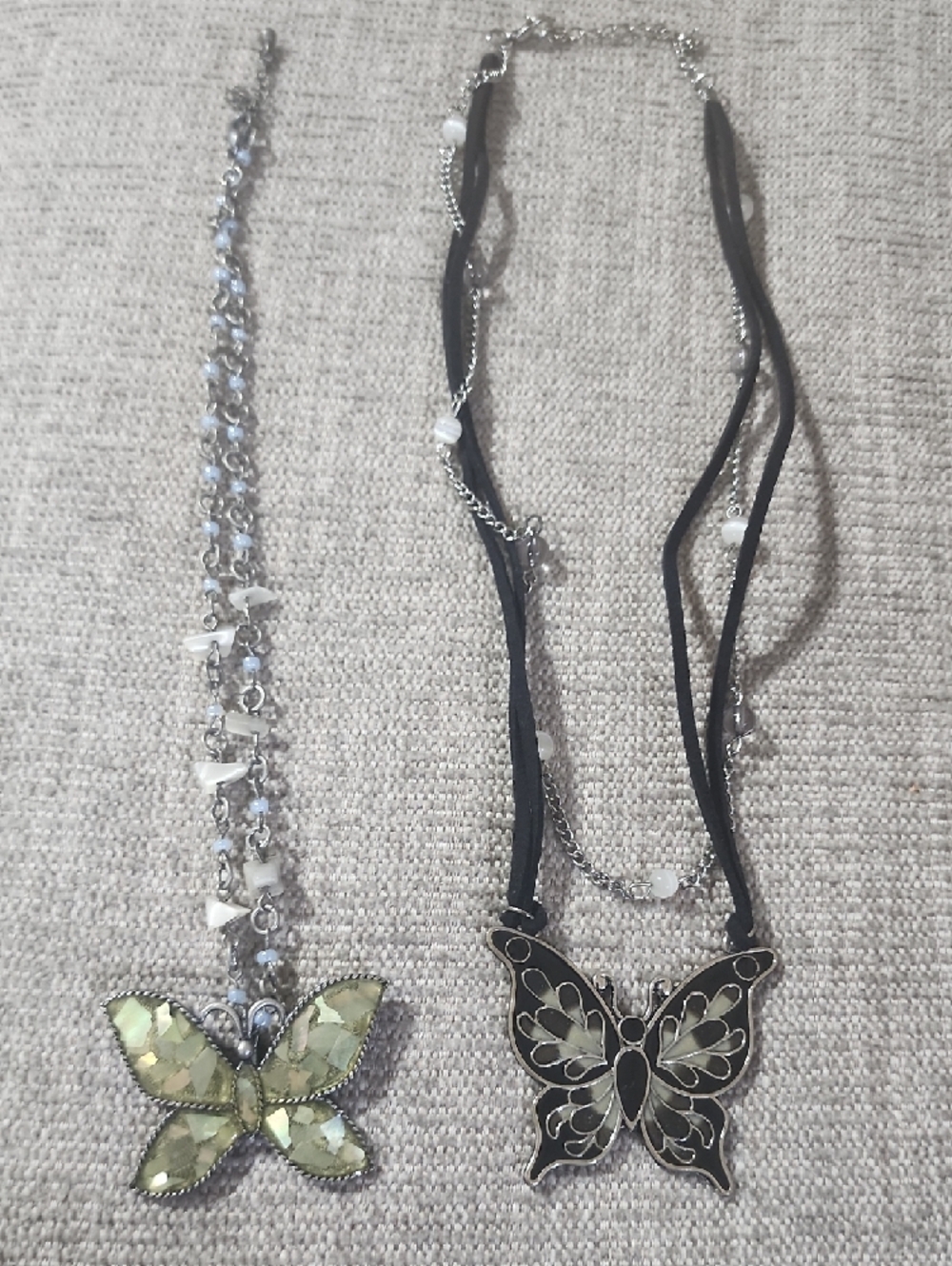 2  Butterfly Pendant Necklaces - Women's Jewelry Set/ Bundle - Picture 13 of 15